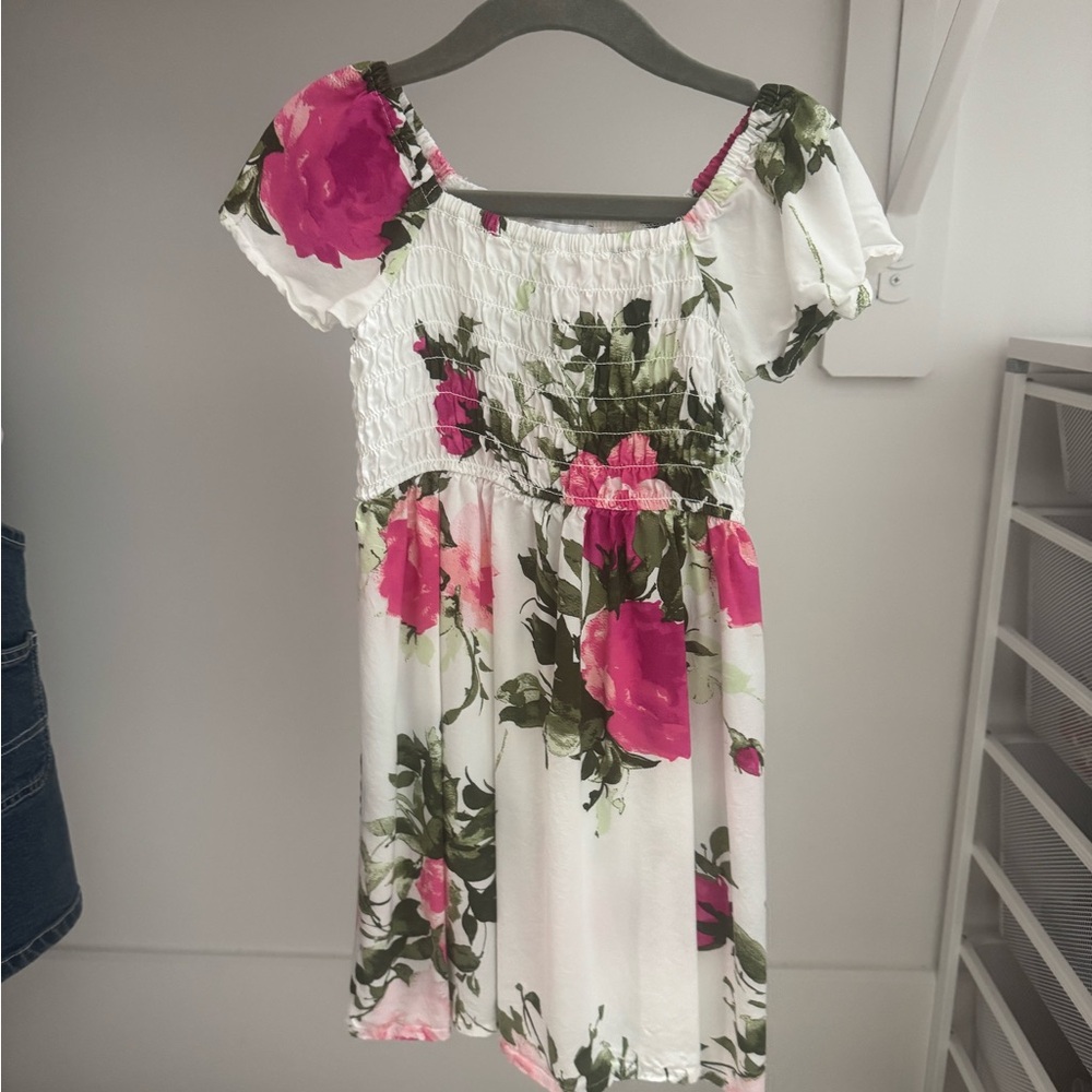 The Children's Place Pink and Green Floral Dress
